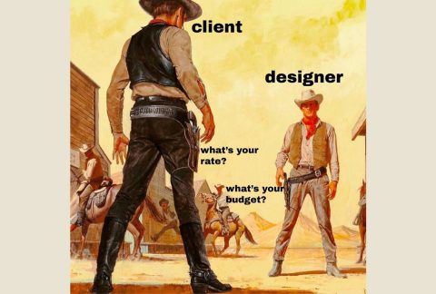 Two cowboys standoff